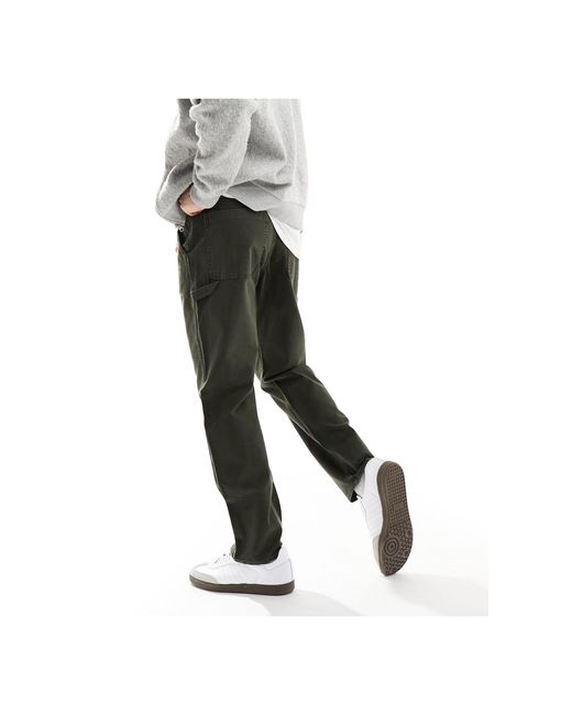 Pantaloni ampi scuro di Abercrombie & Fitch in White da Uomo