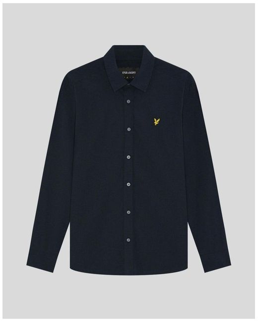 Lyle & Scott Blue Ls Woven Shirts Windowpane Shirt for men