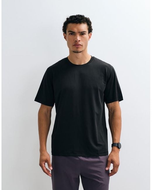 Jack & Jones Black Sports Breathable Training T-shirt for men
