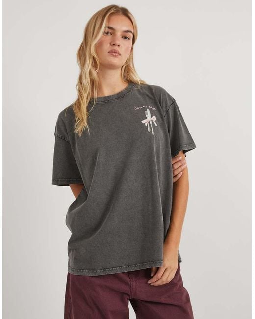 Skinnydip London Gray Dinner Date T-Shirt