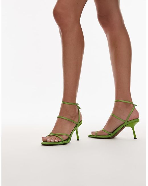 TOPSHOP Multicolor Fabian Strappy Heeled Sandal