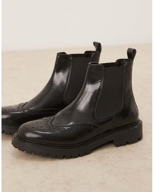 ASOS Black Chelsea Boots for men