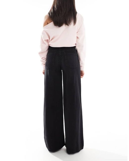 ASOS Zachte Jeans Met Wijde Pijpen in het Blue