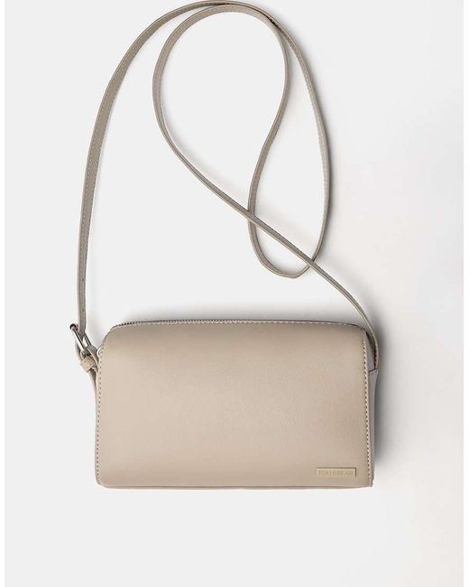 Borsa A Tracolla Écru Con Tasca di Pull&Bear in Natural da Uomo