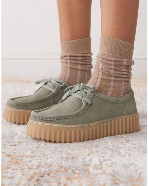 Clarks Green – torhill bee – schuhe aus nubukleder