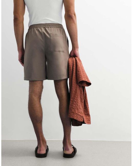 Only & Sons Natural Pull On Pleated Shorts for men