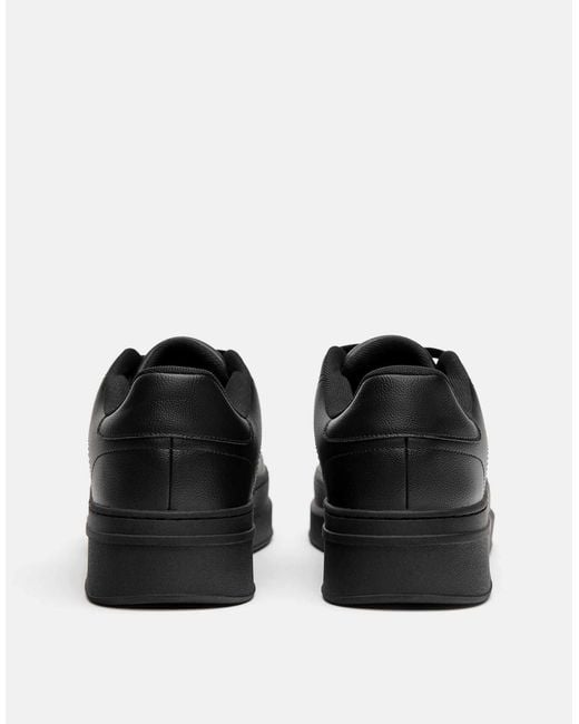 Pull&Bear – e sneaker mit dicker sohle in Black für Herren