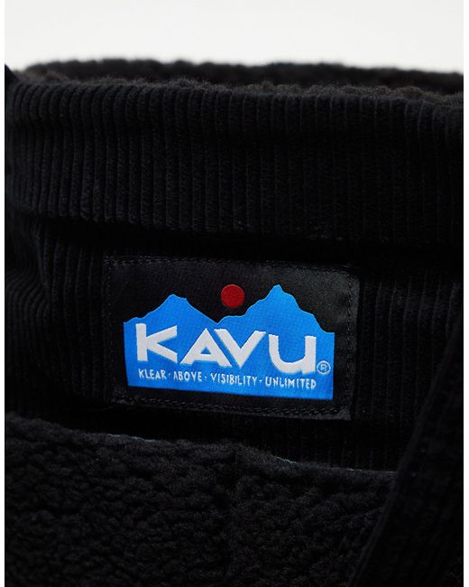Kavu Black Unisex Tote It All Sherpa Tote