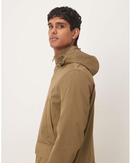 Giacca Parka Con Cappuccio di Mango in Natural da Uomo