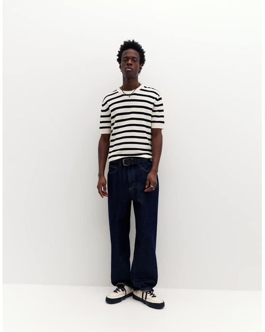 Pull&Bear Multicolor Short Sleeve Jumper for men