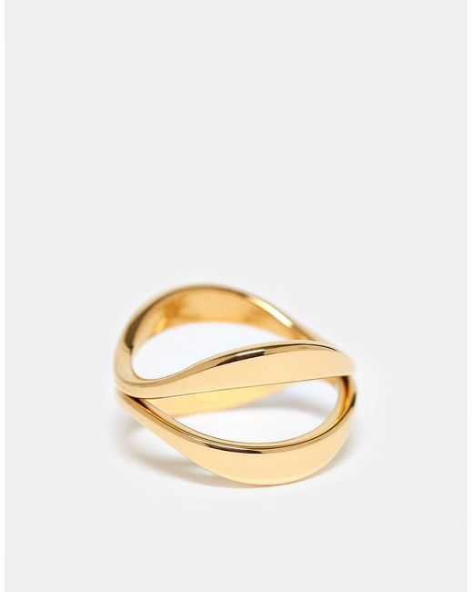 Anello Dorato di ASOS in Metallic