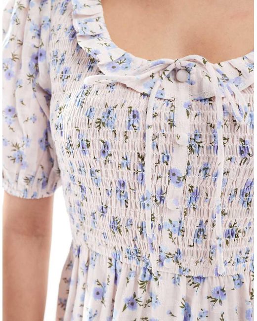 New Look Midi Jurk in het White