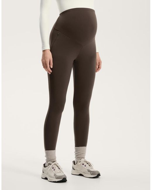 Oysho Natural Warm Maternity Ankle-length leggings 70 Cm