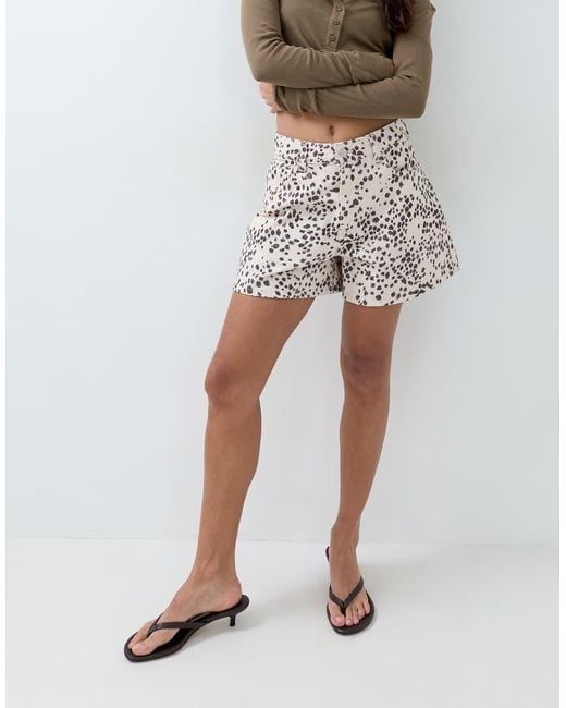 ASOS White Longer A Line Short