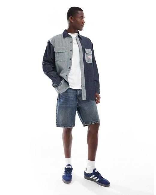 Levi's Blue 469 Loose Fit Denim Shorts for men