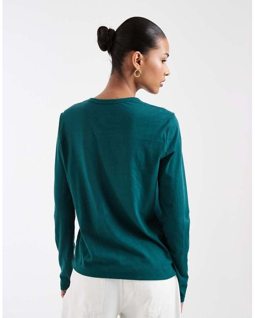 Gap Blue Large Logo Long Sleeve T-Shirt