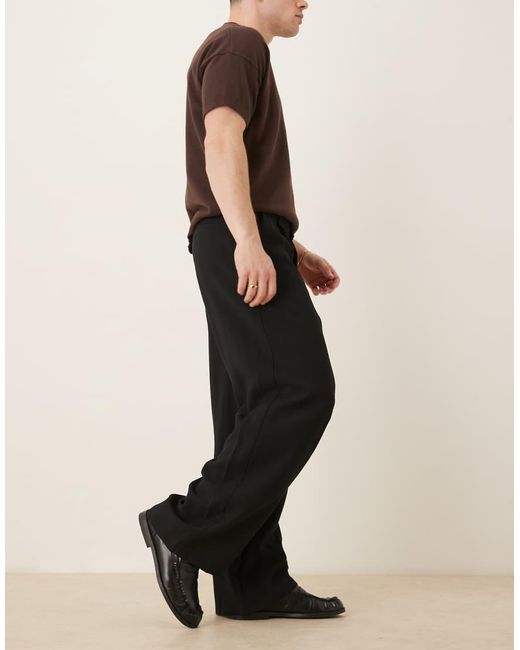 Pantalones De Vestir Negros De Corte Herradura De ASOS de hombre de color Natural