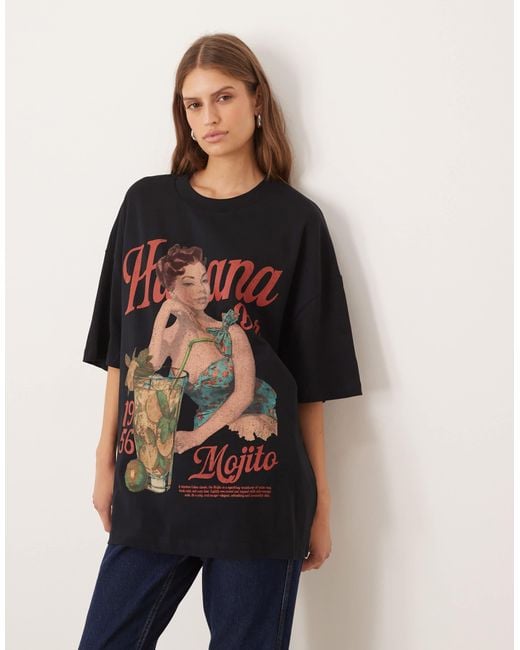 ASOS Black – oversize-t-shirt