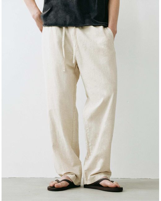 Pantalon Pull&Bear pour homme en coloris White