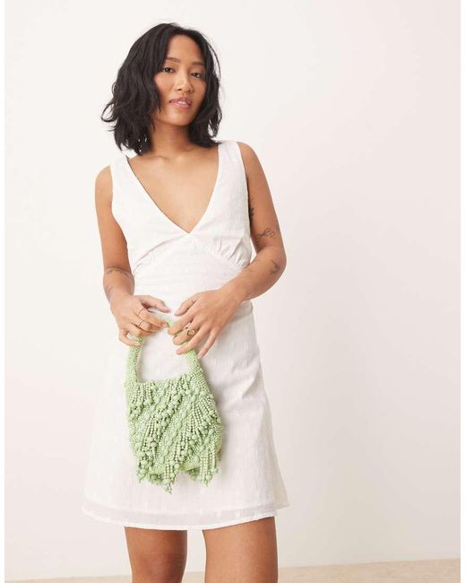 Borsa A Mano Con Perline di ASOS in Green