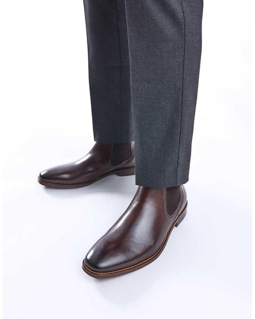 Base London Brown Sikes Chelsea Boot for men