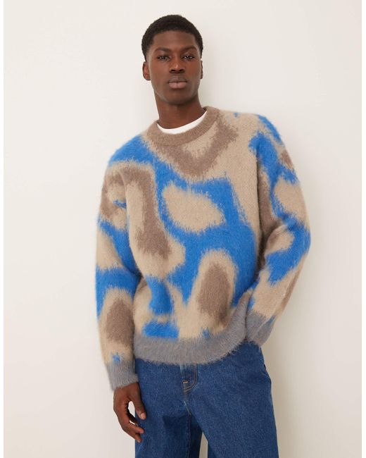 Calvin Klein – pullover mit muster in Blue für Herren