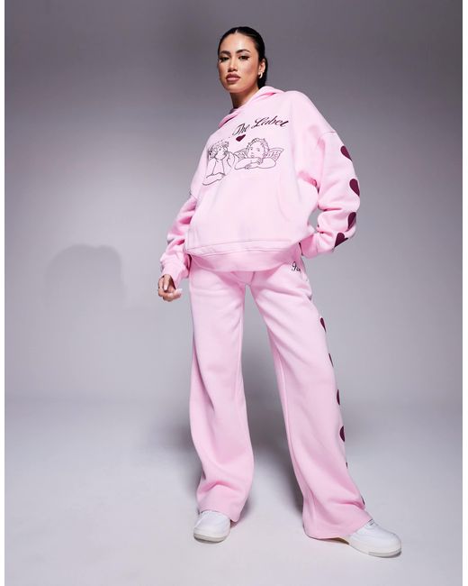 Kaiia Pink – oversize-kapuzenpullover