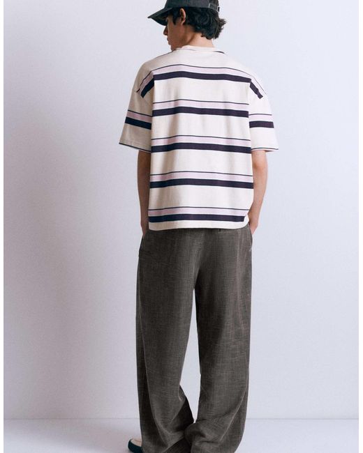 Pull&Bear – rustic stwd – jogginghose in Brown für Herren