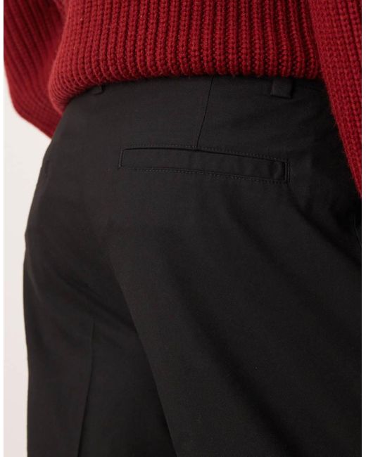 New Look Red Pleated Smart Pants for men