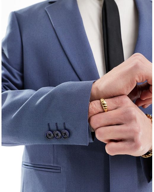 ASOS Blue Regular Suit Jacket for men