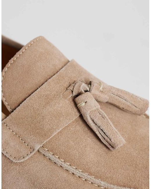 Schuh Natural Percy Tassel Boat Shoes for men