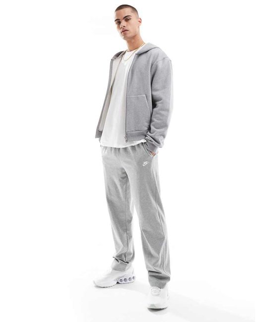 Nike Gray Club Open Hem joggers for men