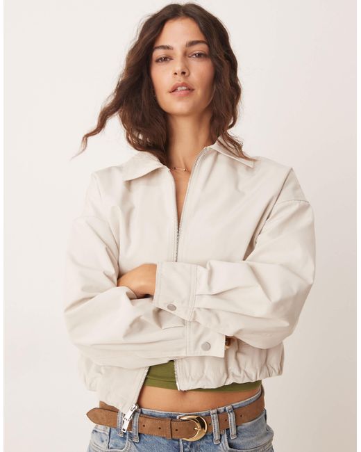 Abercrombie & Fitch Natural – schlichte utility-jacke