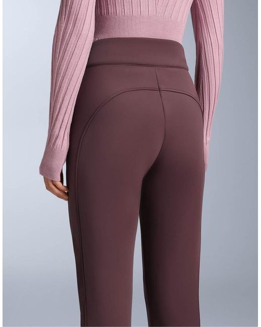 Oysho Purple Water-Resistant Stretch Flare Ski Trousers