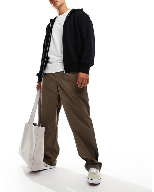 Vans Black Range Baggy Tapered Elastic Waist Pant for men