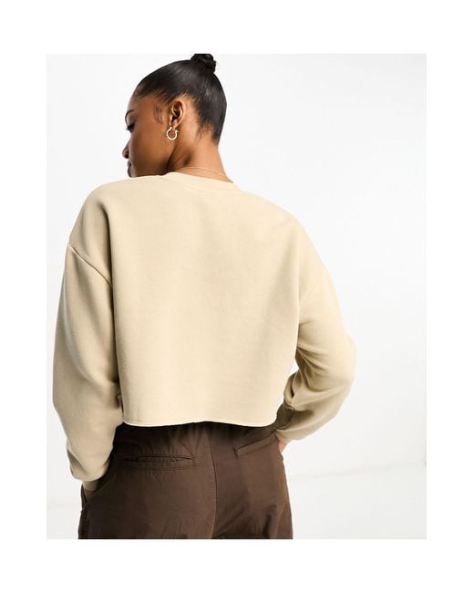 Levi s Hailie Cropped Sweatshirt in Brown Lyst UK