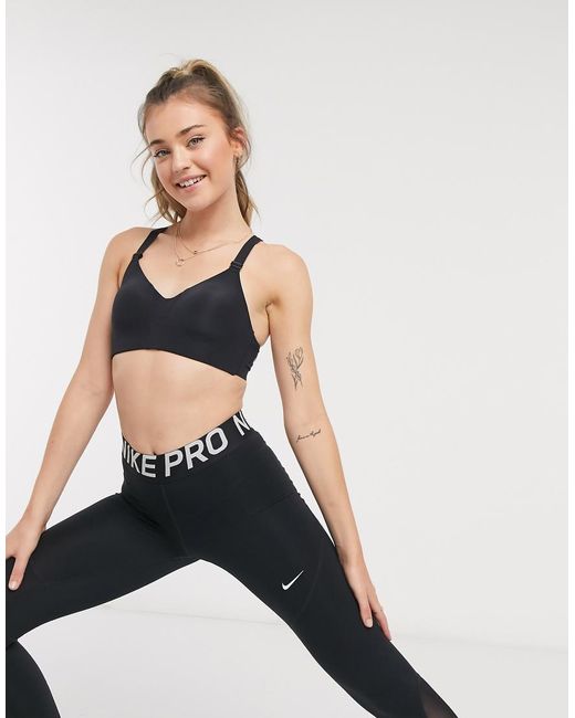 Nike Black Rival High Support Sports Bra