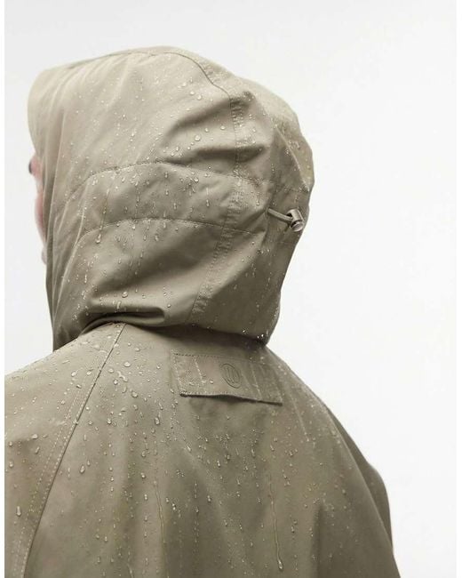 ASOS Stormmax Waterafstotend Jack Met Capuchon in het Gray voor heren