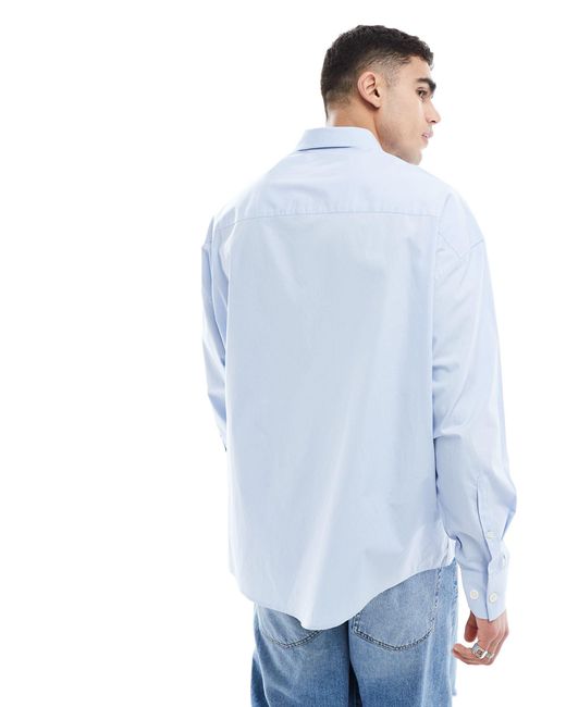Camicia elegante oversize ufficio di ASOS in Blue da Uomo