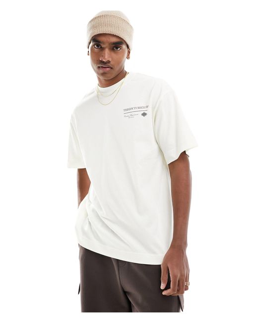 T-shirt décontracté imprimé - cassé The Couture Club pour homme en coloris White