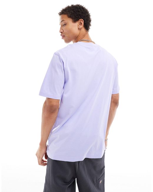 Camiseta lila essentials Adidas Originals de hombre de color Blue