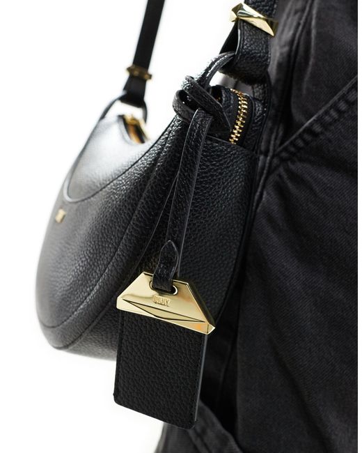 DKNY Black Barbara Crescent Crossbody Bag