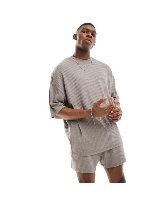 ASOS Multicolor Loungewear Set With T-shirt And Shorts for men