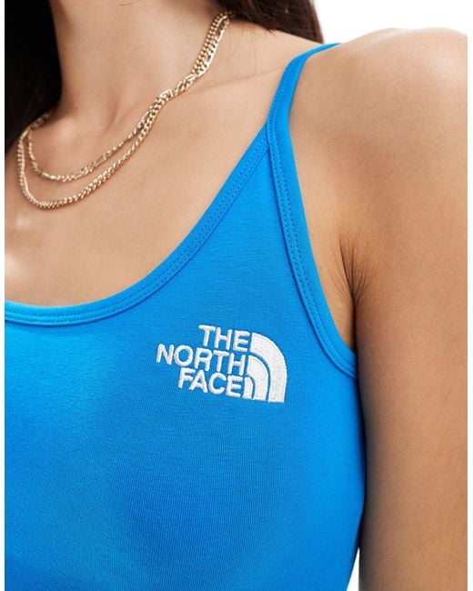 The North Face Blue Cropped Strappy Tank