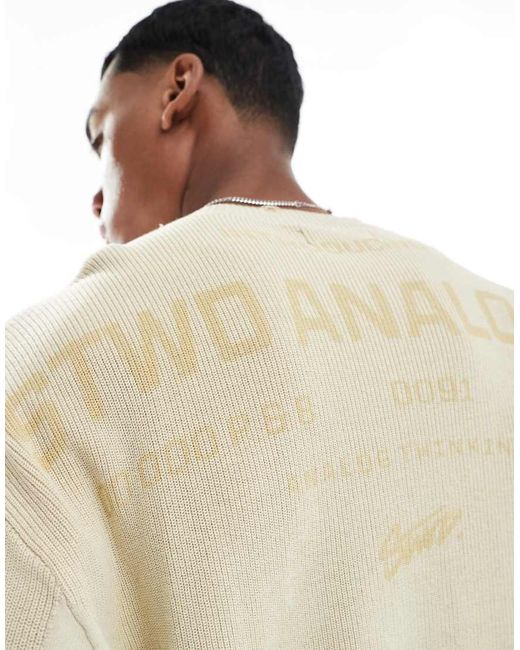 Stwd di Pull&Bear in Natural da Uomo