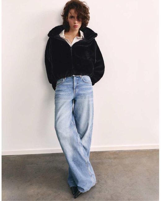 Giacca Con Cappuccio di Pull&Bear in Blue