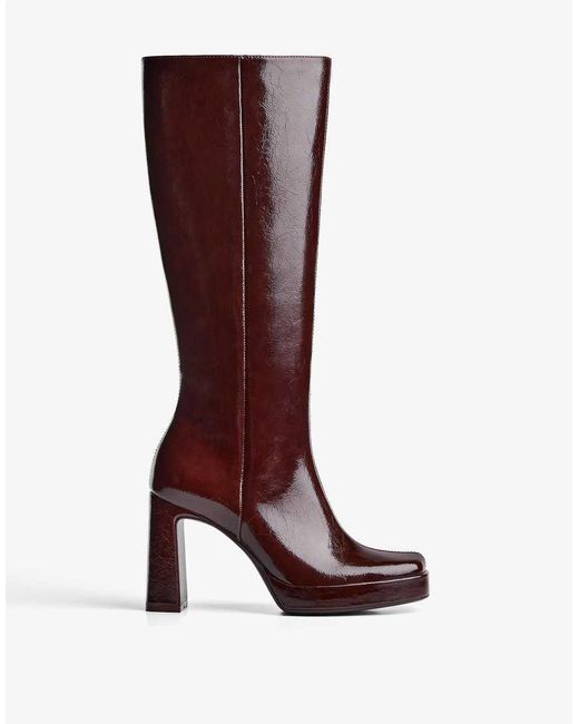 Bershka Brown High-heel Platform Boots