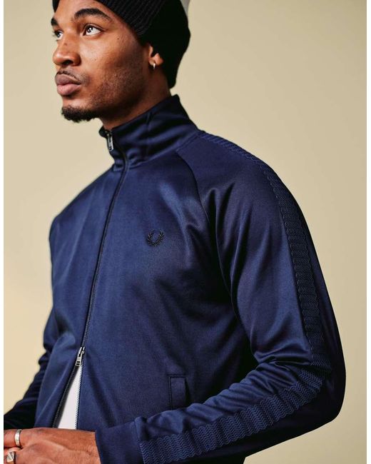Fred Perry Black Co-ord Track Jacket for men