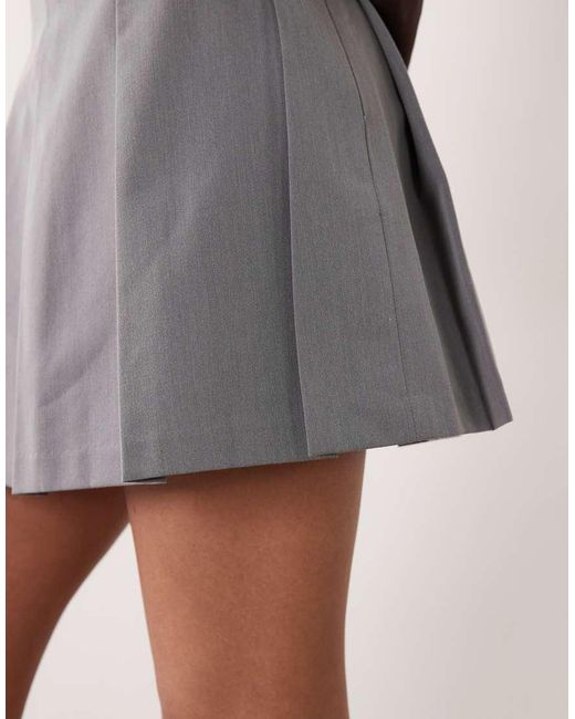 ASOS Black Tailored Pleated Mini Skirt