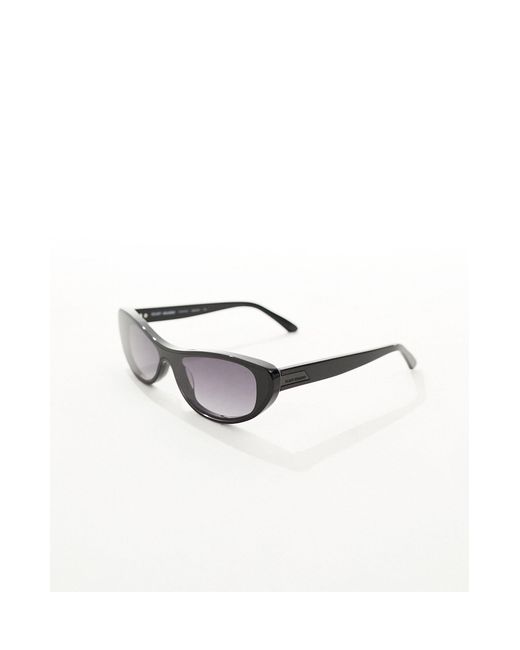 Quay Gray Quay X Guizio Slate Slim Cateye Sunglasses